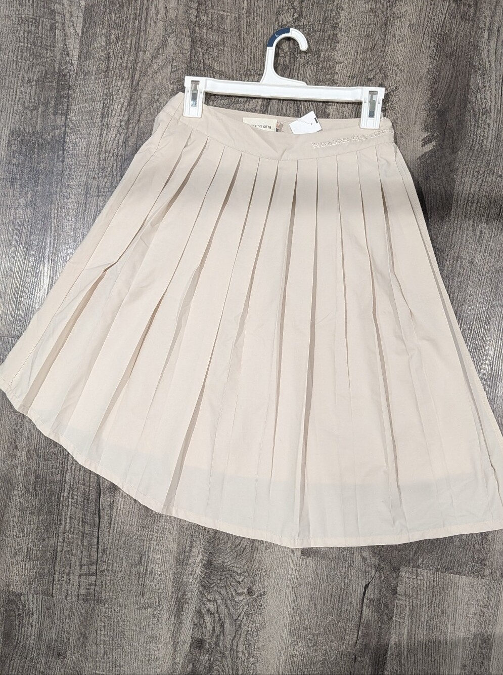 Honor The Gift Cream Layered Pleated Midi Skirt M NWOT Russell Westbrook